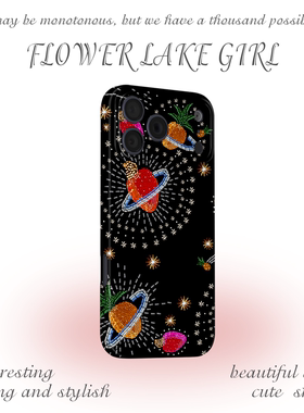 【艺术行星】复古发光草莓适用iPhone16/15promax手机壳华为mate60OPPOfindx8苹果13vivoS20软一加ACE3畅享70