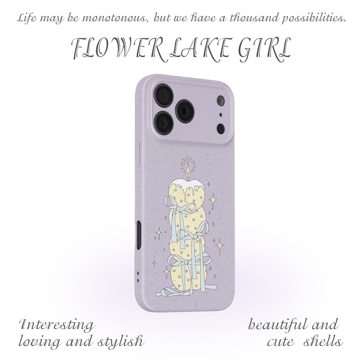 【礼物】芋泥紫苹果蜡烛iPhone16/15pro手机壳华为ma