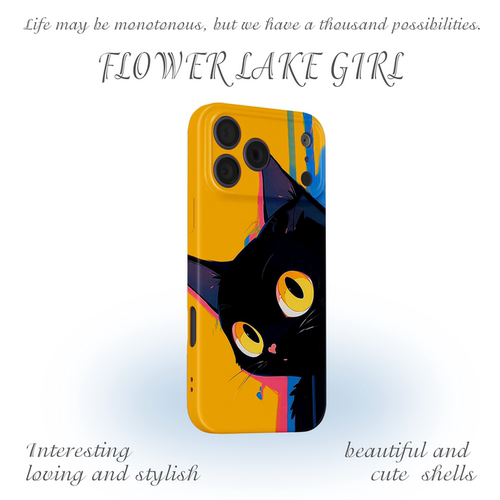 【酷酷的黑猫】卡通创意手机壳