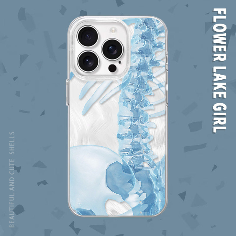 【艺术感拉满】冷淡风骷髅手机壳