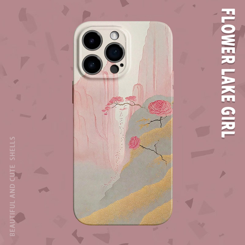 安卓iPhone菲林山水玫瑰手机壳