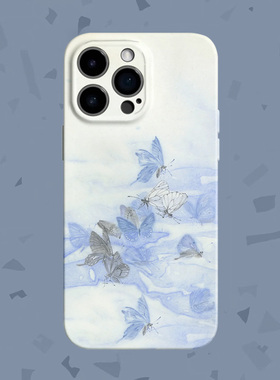 【流动的生命】文艺蝴蝶适用iPhone16/15promax手机壳华为pura70小米15/13畅享70vivoS20软iqooneo10苹果13