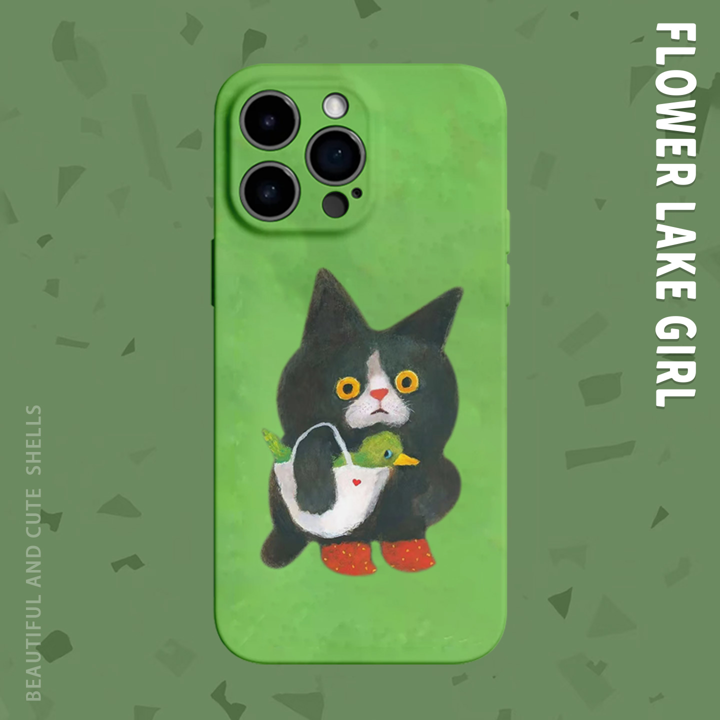 【超绝偷感】抽象遛鸟猫咪手机壳