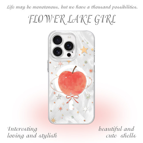 【苹果星际】小清新简约星星适用iPhone17/16promax手机壳红米K80磁吸vivoS30华为mete80羽纱一加13小米17/15