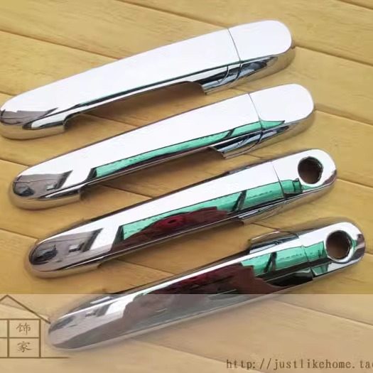 现代雅绅特改装 专用镀铬汽车门拉手亮条贴 防刮伤车漆门碗装饰贴