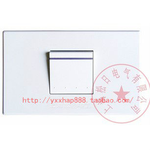上海松日开关插座118型纯平系列单联一位双控开关双路一开特价促图片