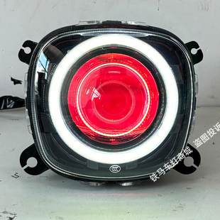 适用铃木us125大灯总成改装LED透镜大灯天使眼踏板车灯升级前照灯