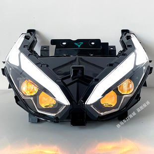 适用新大洲本田新款 LED矩阵透镜车灯升级 NS125RX裂刃大灯总成改装