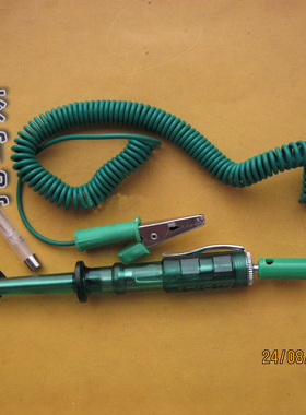 6-24v绿色弹簧线路电笔测试电笔/汽修汽保工具/托马斯工具/验电笔