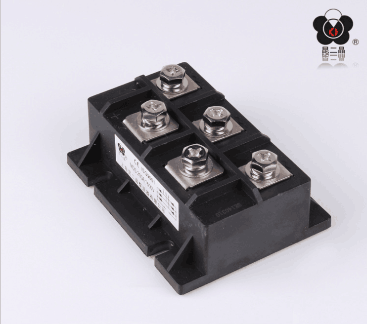 大功率昆二晶品牌三相整流桥模块MDS200A1600V可硅控掌柜推荐