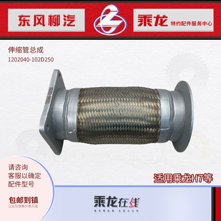 102D250 適用東風柳汽乘龍H7排氣管軟連接波紋管伸縮管1202040