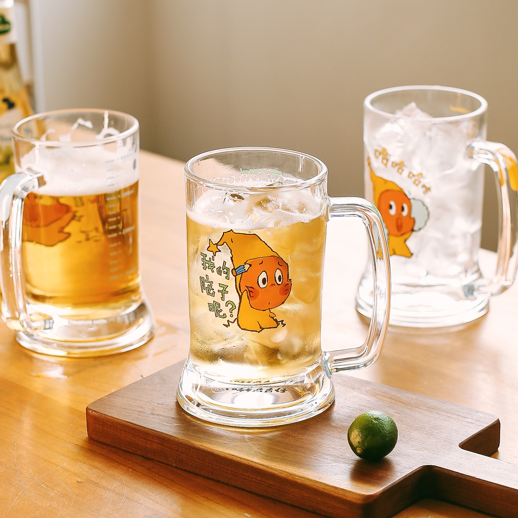 星星人正版联名大容量玻璃杯