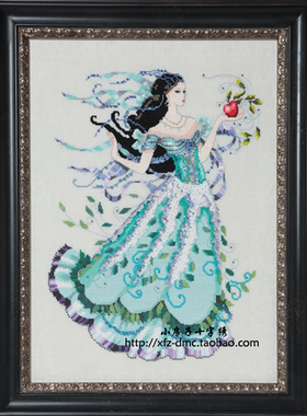 小房子十字绣 正品法国DMC-MD130 Biancabella 珠子 亚麻布