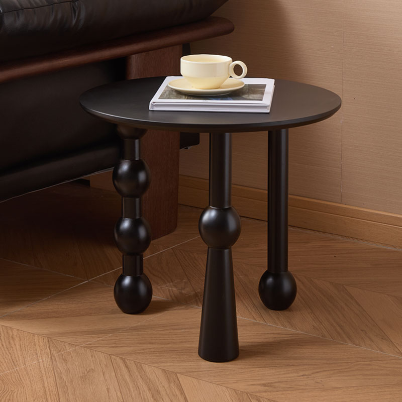 中式橡胶实木边几复古茶几