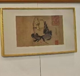 新中式装饰画勾染图花鸟画挂画客厅沙发玄关画国画名人画