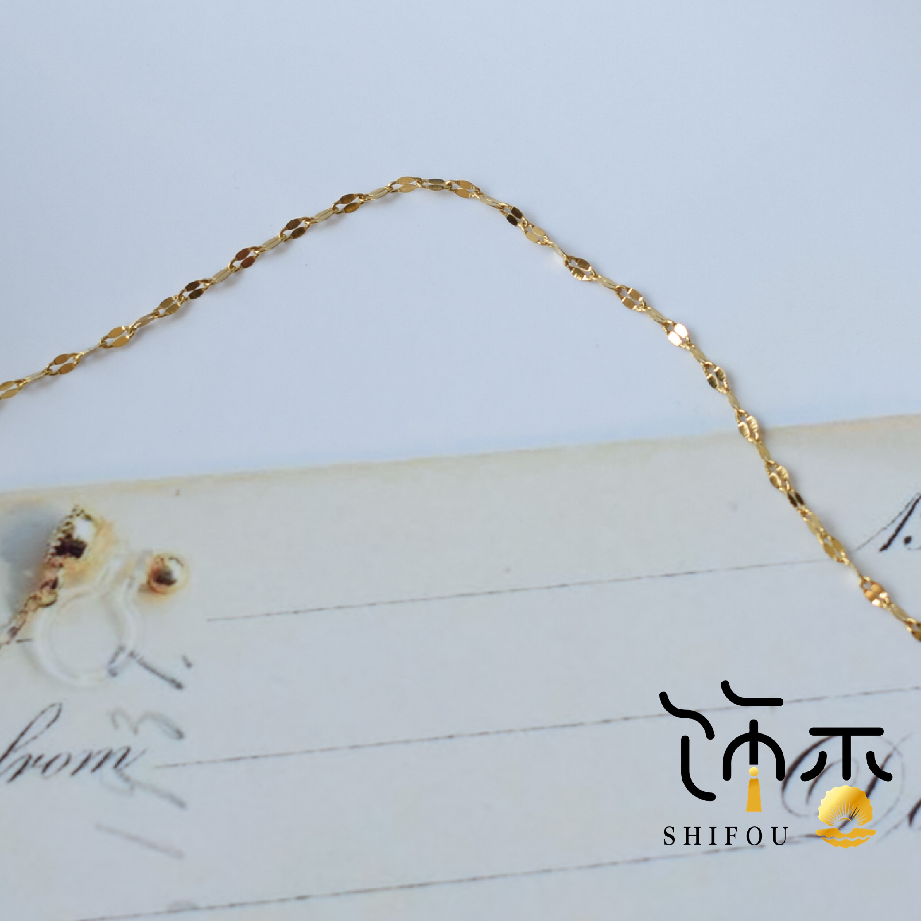 TITANIUM STEEL FURNACE PLATED 18K GOLD COLOR RETENTION AND COLOR NOT FADING LIP CHAIN LOOSE CHAIN FLASH CHAIN BRACELET NECKLACE DIY ACCESSORIES