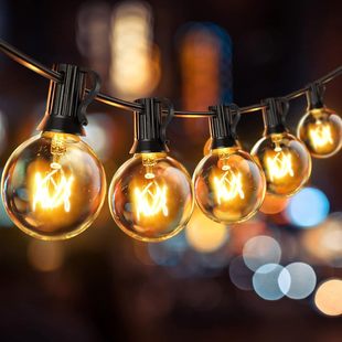 户外防水G40灯串民宿装 串串灯泡 饰灯阳台布置庭院挂灯220V插电款