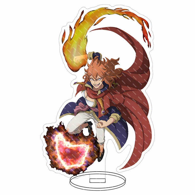 尤诺夜见介大黑色五叶草大立牌亚斯塔诺艾儿芬拉尔亚克力摆件