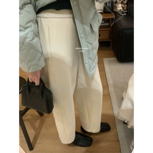 Elielim Roar рекомендовал Humper слова повседневные брюки женская весенняя супер гарантия теплые густые рыхлые брюки.