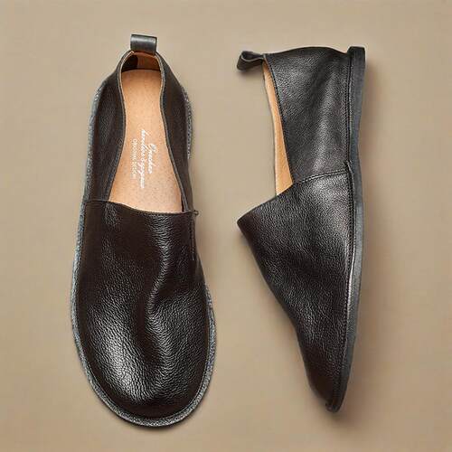 手工复古休闲皮鞋渔夫鞋