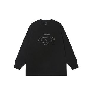 【会员6折内购】丛林老虎原创＜烦恼都是纸老虎＞重磅长袖T恤男