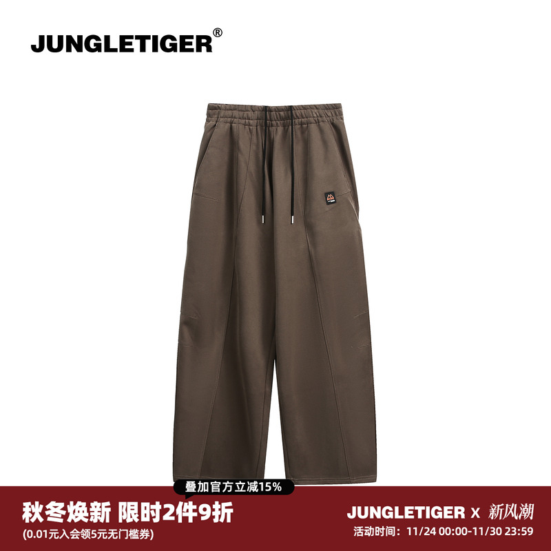 丛林老虎美式潮牌330g休闲卫裤男