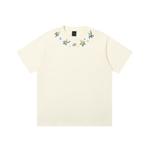 T恤男女 情侣装 丛林老虎&插画师联名原创小众星星项链短袖 2026夏季