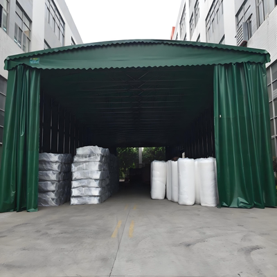 移动式推拉雨棚伸缩活动摆摊雨棚遮阳棚大型户外仓库物流电动雨棚