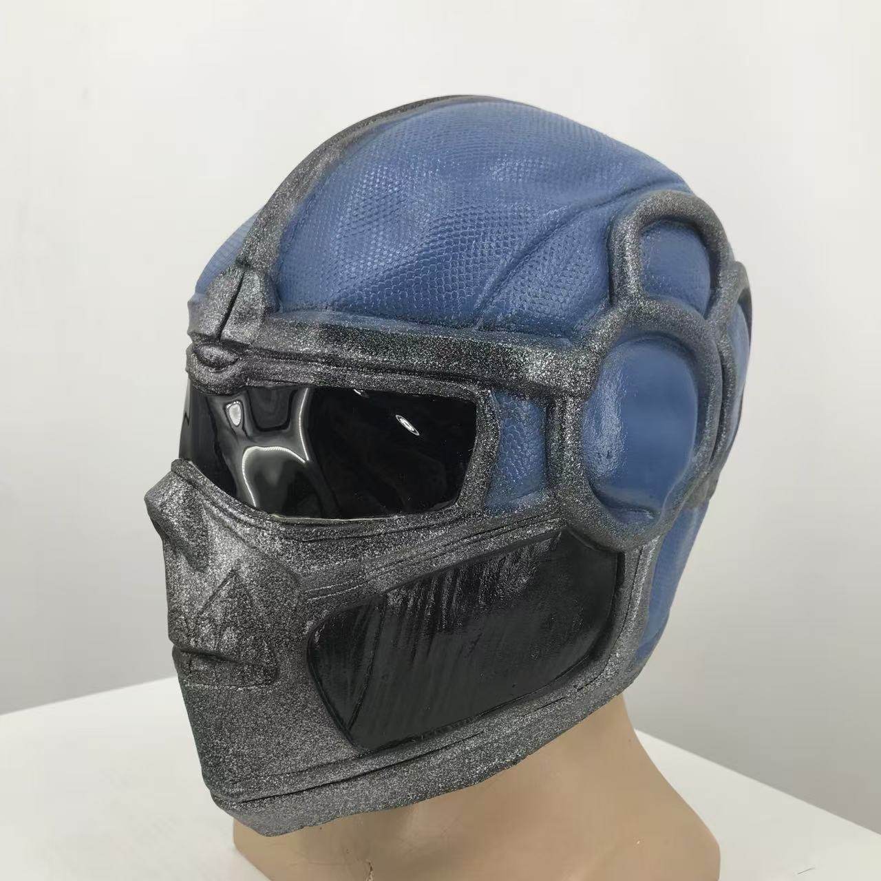 蓝色机甲风全脸防护面具