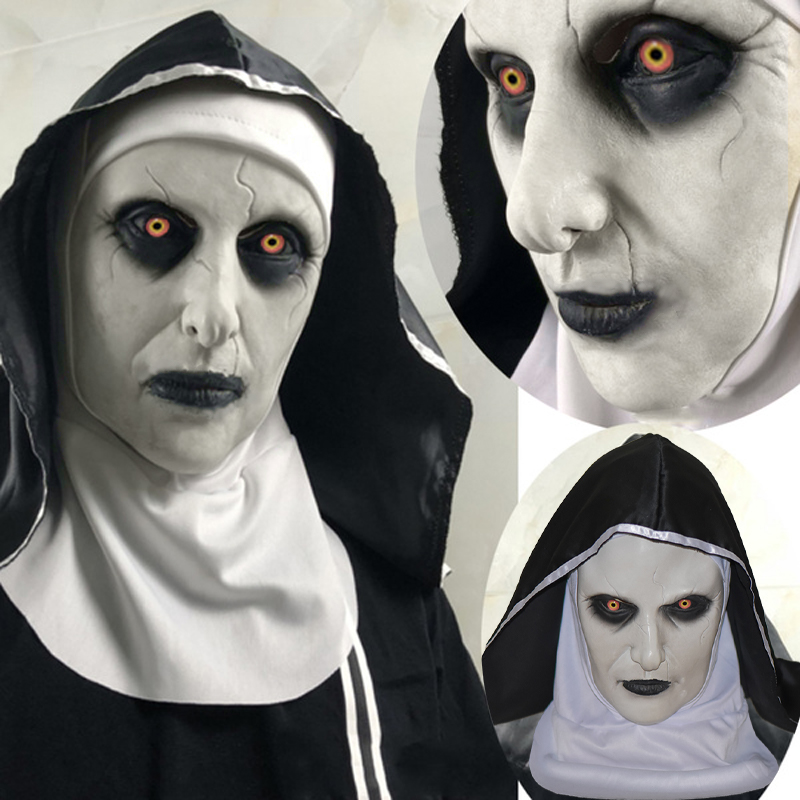 修女面具头套招魂2 恐怖万圣节搞笑搞怪鬼屋鬼脸吓人道具舞会