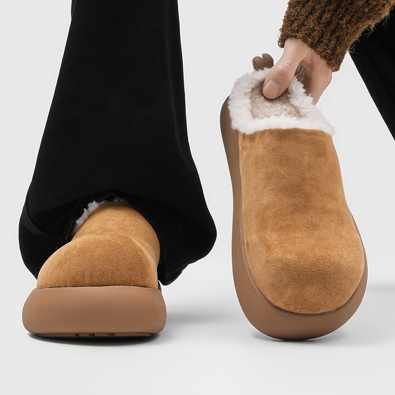 小土豆勃肯鞋男女冬季加绒雪地靴