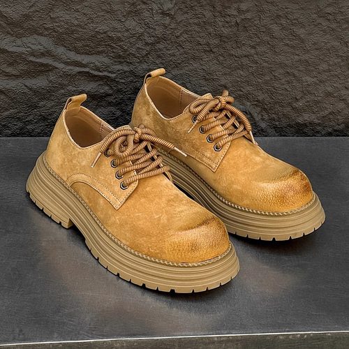 复古工装鞋男低帮马丁靴女