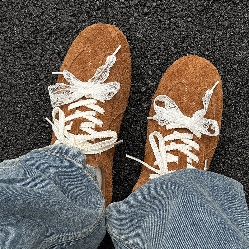 德训鞋男女反绒皮2026新款复古软底休闲鞋平底轻便潮牌通勤阿甘鞋,流行男鞋,德训鞋,淘宝优惠券,粉丝福利购,淘宝优惠卷