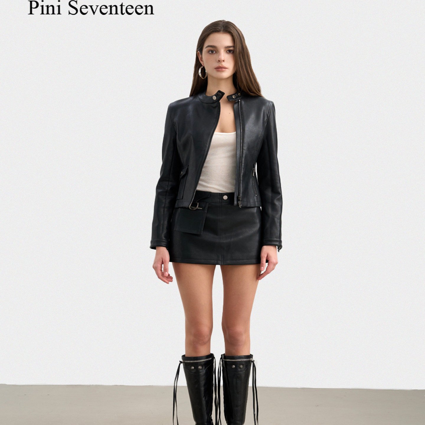 【PINI 17长期主义】AW25 百搭皮裤裙,女装/女士精品,半身裙,淘宝优惠券,粉丝福利购,淘宝优惠卷