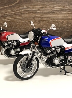 青岛社 1/12 本田HONDA CBX 400F摩托车模型机车合金模型收藏摆件