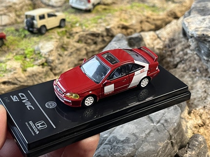 PARA 1:64 本田思域 6代 HONDA CIVIC SI EM1 1999 合金汽车模型