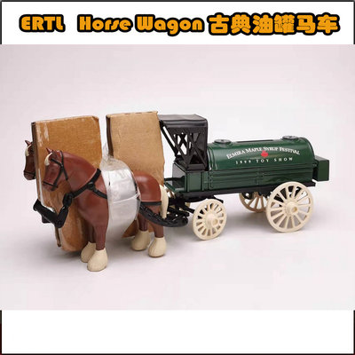 ERTLHorseWagon合金1/25油罐马车模型