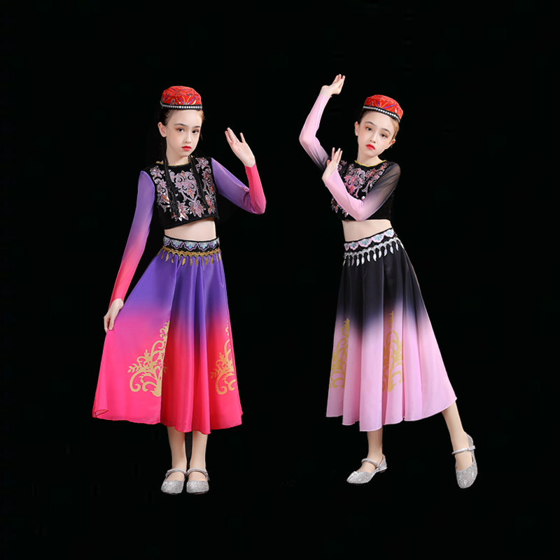 艾莉儿舞蹈服饰女民族维吾尔