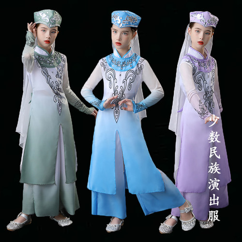 新款儿童回族演出服民族维吾尔族