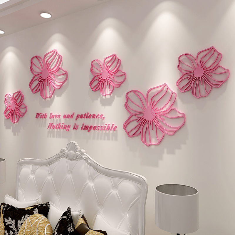 Marriage room decorate Stickers a living room Sofa Wall 3d three-dimensional Wall stickers bedroom Bedside Wall APPLIQUE Home Furnishing Dress up Stickerin the Home accessories , Stickers , Wall Stickers  category - from Buy2taobao.com to provide professional Taobao agent buy service