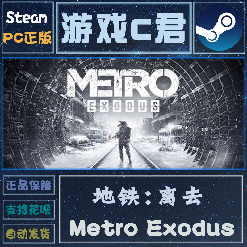 PC正版 Steam游戏地铁：离去 Metro Exodus激活码国区Key-封面