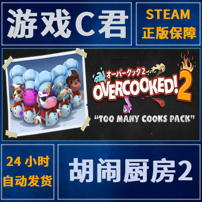 PC正版 Steam游戏 胡闹厨房2 Overcooked! 2 激活码 国区 全球Key