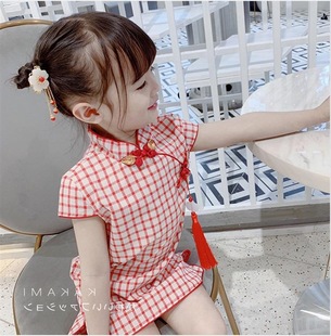 Summer Chinese Kids dress Children Baby Girls Cheongsam 2020
