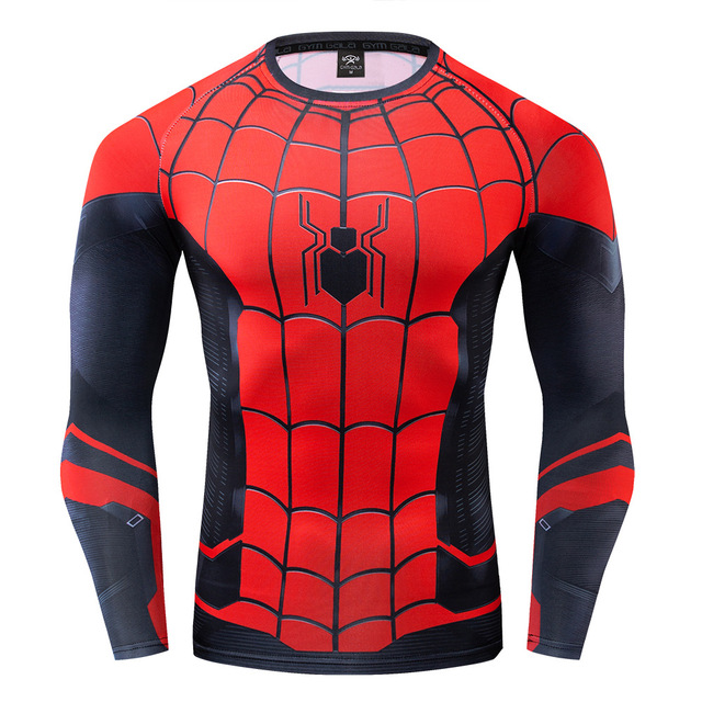 Spider-man Iron man Halloween cosplay 3D T shirt superhero-封面