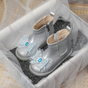 baby girls ankle boots winter princess high-top warm shoes