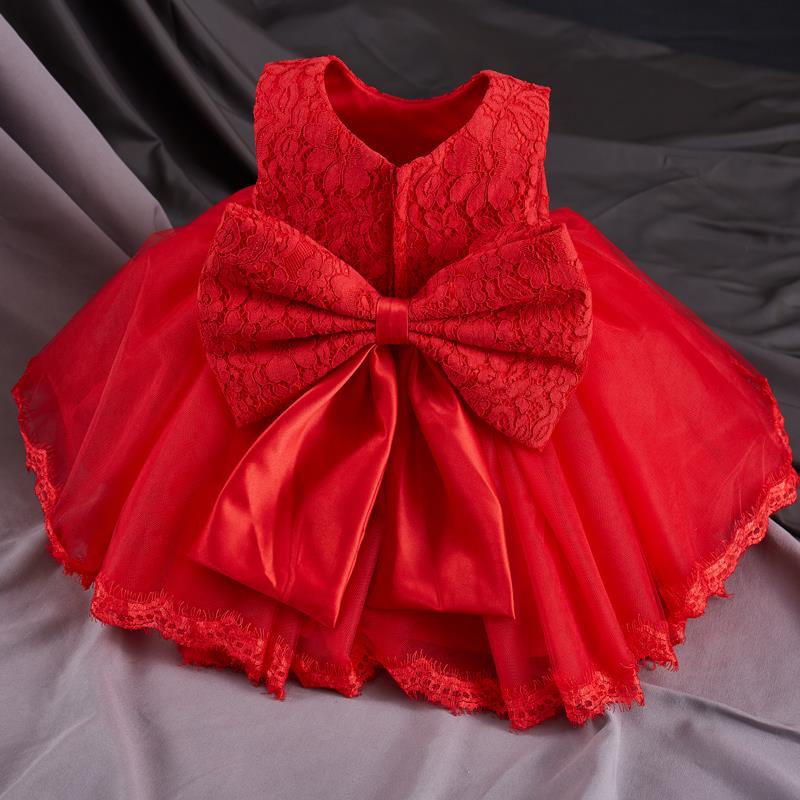 baby girl dress princess kids wedding red tutu dresses party