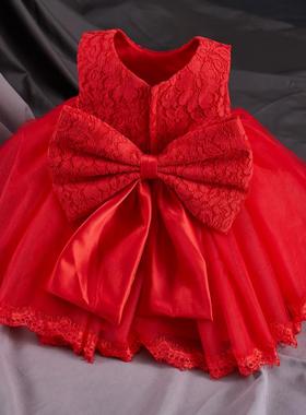 baby girl dress princess kids wedding red tutu dresses party