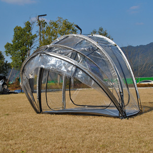 一室一厅全透明帐篷,4人PVC帐篷阳光房,花房保暖帐篷全景星空帐篷