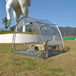 透明简易阳光房可移动式星空泡泡帐篷冬季晒背防风不含内部行军床