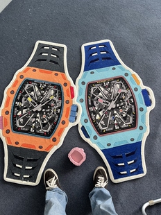 3503拍照道具理查德rm创意仿真手表腕表造型地毯客厅卧室防滑个性